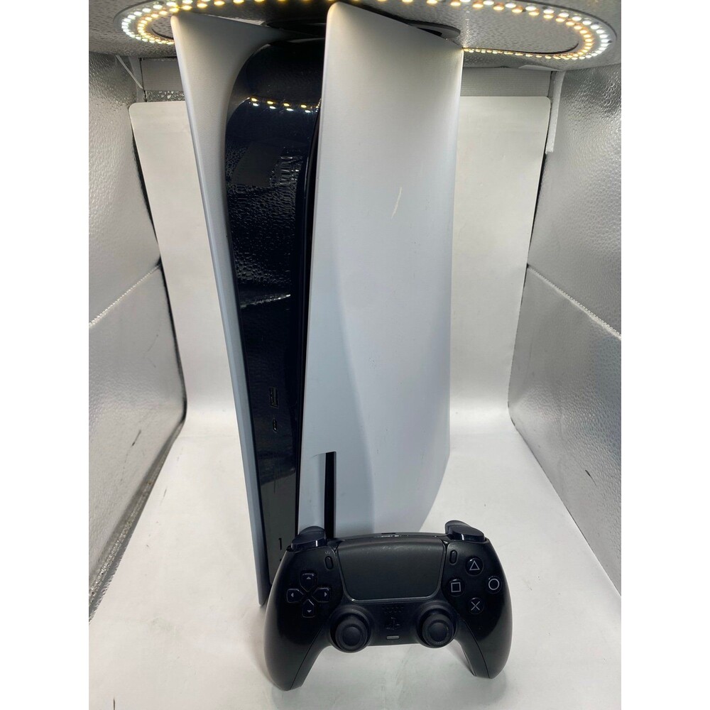 Sony PlayStation 5 PS5 Disc Console W black Dualsense Controller tested  825GB